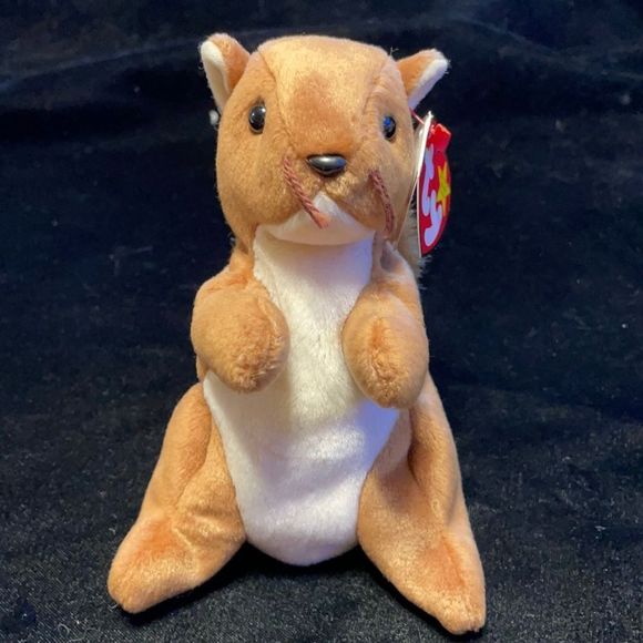 TY BEANIE Baby Nuts the Squirrel - Picture 1 of 5